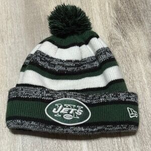 New‎ Era Jets Beanie Pom Pom
